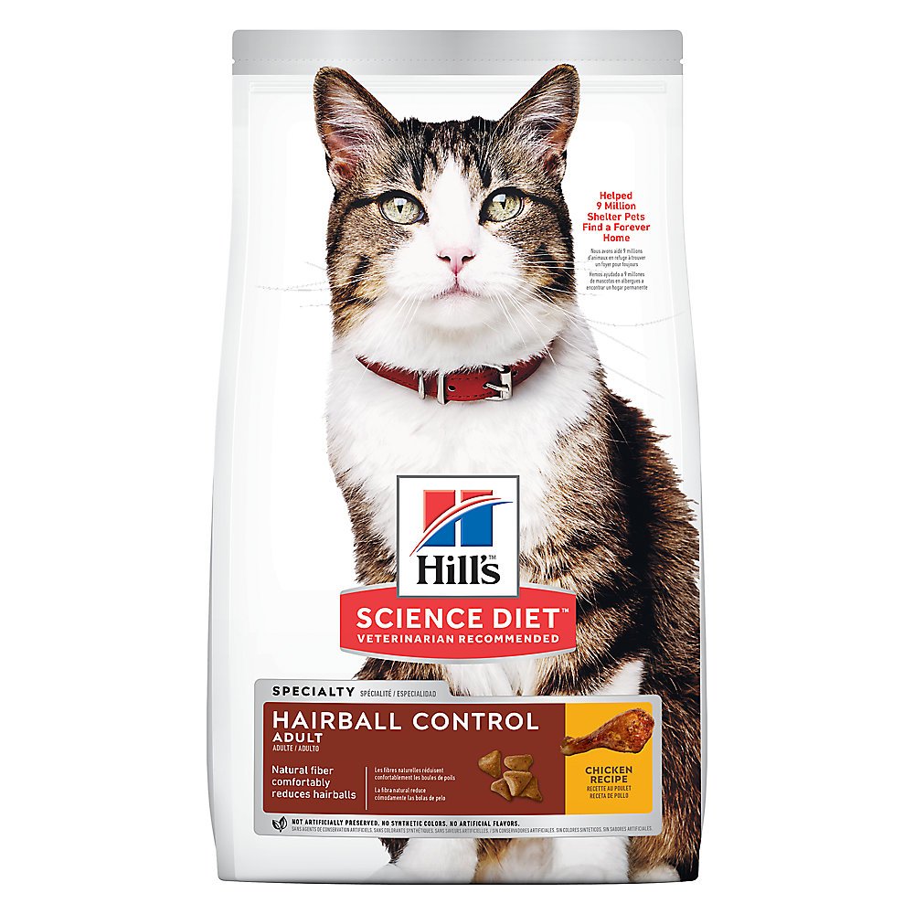 Hairball Control Adult Dry Cat Food Chicken 667b532786fc6